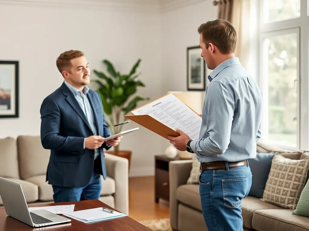 A checklist graphic showing a contractor being interviewed, emphasizing the importance of selecting the right professionals for your bathroom remodel project, as detailed in Upstate Bath Renewal's guide.